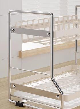 2碗碟收纳沥水篮碗架碗盘碗筷VUJ放碗盘子层2架05双新款厨房置物