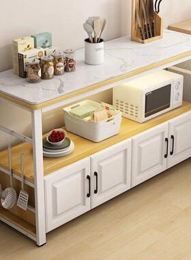 厨房小桌台家用落地式层30台cm窄多边柜3h0T2402功多能操作加厚厨