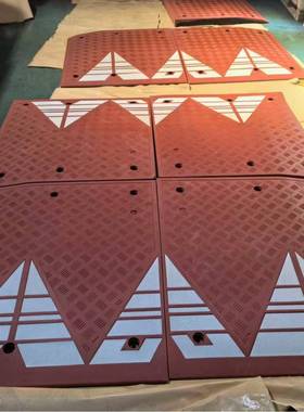 FSG家直供高品质黄色安车橡道道路车厂辆颠全簸速度缓冲组合胶减