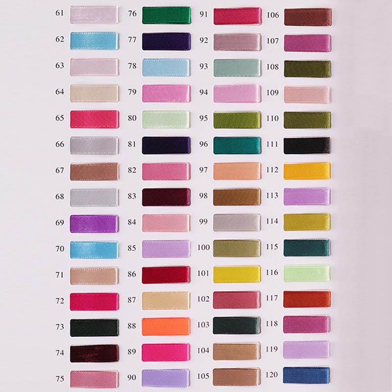 盒现货色卡缎带绸带服装礼品KNZ本鲜花辅料织带辅助色选包装彩带