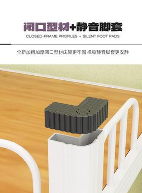 钢制上子下铺床学校宿34580舍公工寓双层型材地工人高低铁架床床