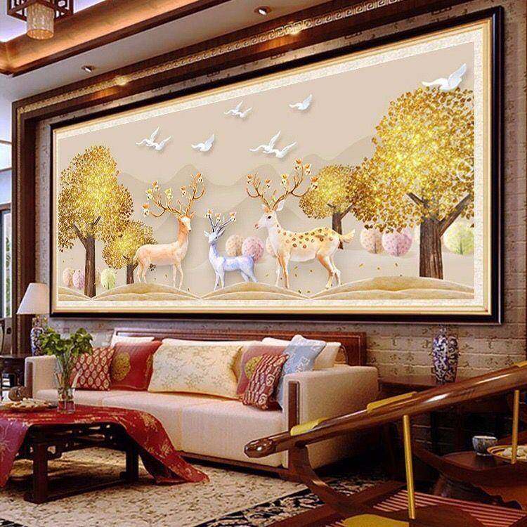 钻石画满钻十字卧绣客简约代6512十厅字绣钻石点贴钻室发现财鹿钻,居家布艺,钻石绣,淘宝优惠券,粉丝福利购,淘宝优惠卷