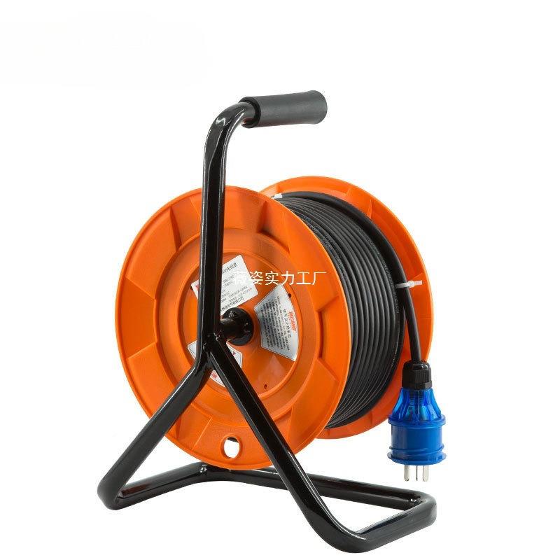 野S狼YL-S2三4B移动5电缆盘279720v电源盘角架绕线盘30/0米电缆线