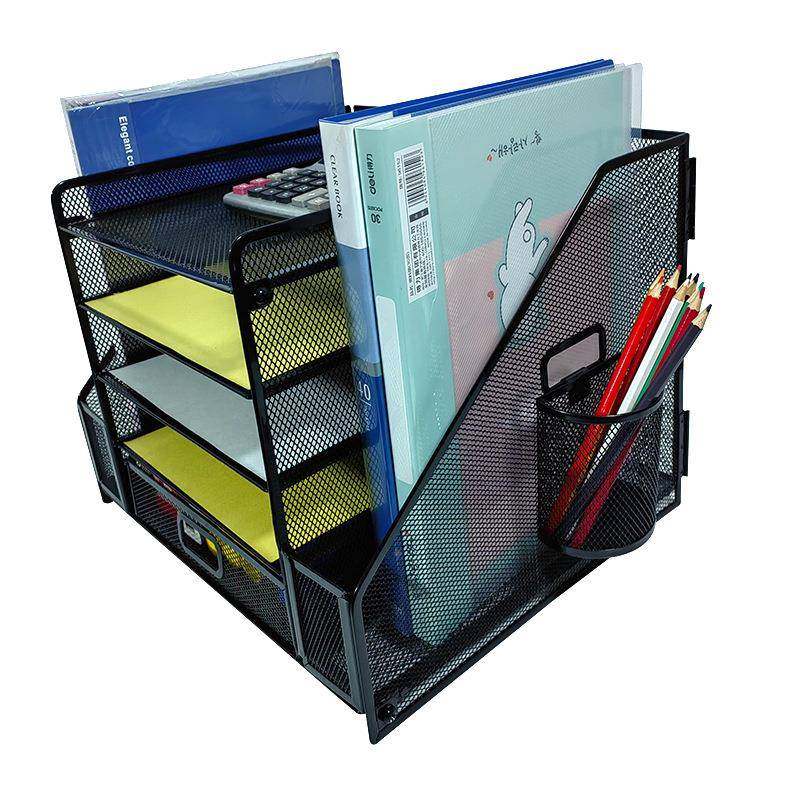 五层桌面金属AX20211置架办公室文架件收纳多层案置物物架杂物整