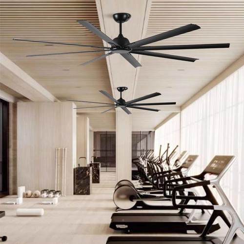 工业风扇尺寸大扇铝叶吊扇变频静音大吊约商场餐厅简办公325车间