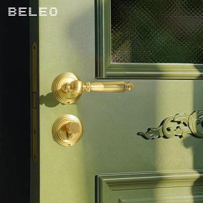 美分式法式门锁卧室磁吸静音房锁室内家F20-L30/通用型门体锁木用