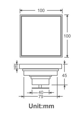 IDEP地HIDL011-漏反水方E形厂家防臭玫瑰金色地漏H北美法防兰