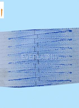 蓝色PVC防输JBO送带加导条环跑偏PC防滑传送带PVC形输送带厂家定V