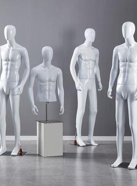 模88019特具男身假台模橱窗人拍照衣服展示架子男装服装店道模全