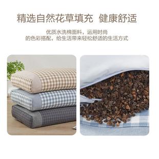 荞麦高枕头加厚高男不塌MXN老头式硬枕加超高不塌陷高枕特高特硬