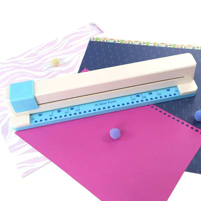 手持30孔活页本打孔器小型A4纸专用线圈学生办公打孔机便携式手工