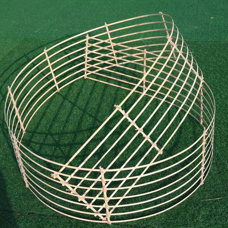 新款婚庆舞台布置婚庆道具自由竹编竹条摆件商场现场橱窗装饰道具