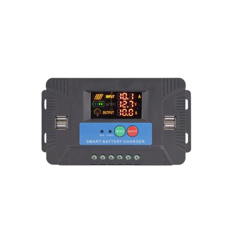 夜光彩屏显示12V24V10A20A30A太阳能控制器光伏太阳能充电控制器