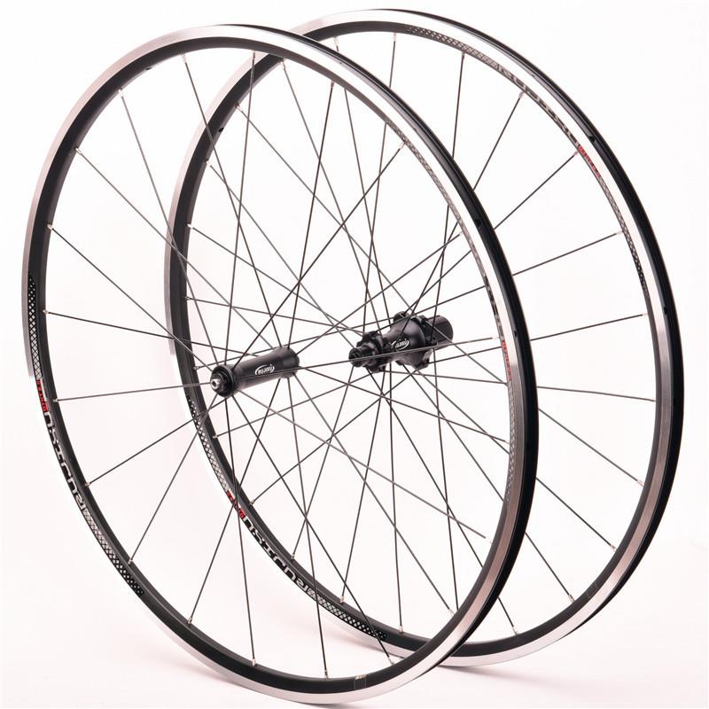700C超轻前二后四培林爬坡公路自行车轮组框高21mm