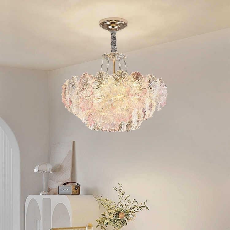 法式卧室吊灯轻奢风简约现代主卧室灯高档餐厅水晶灯女孩房间吊灯