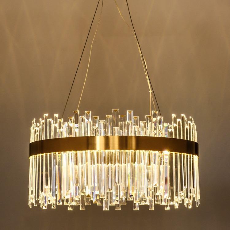 轻奢水晶客厅吊灯后现代简约创意大气设计师餐厅卧室灯具