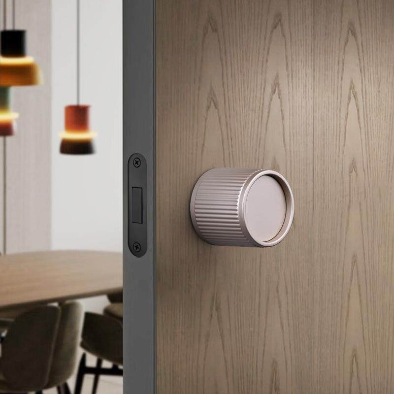 极简室锁卧室房门圆形磁吸静音球形MS905把手旋内门钮简约锁生态