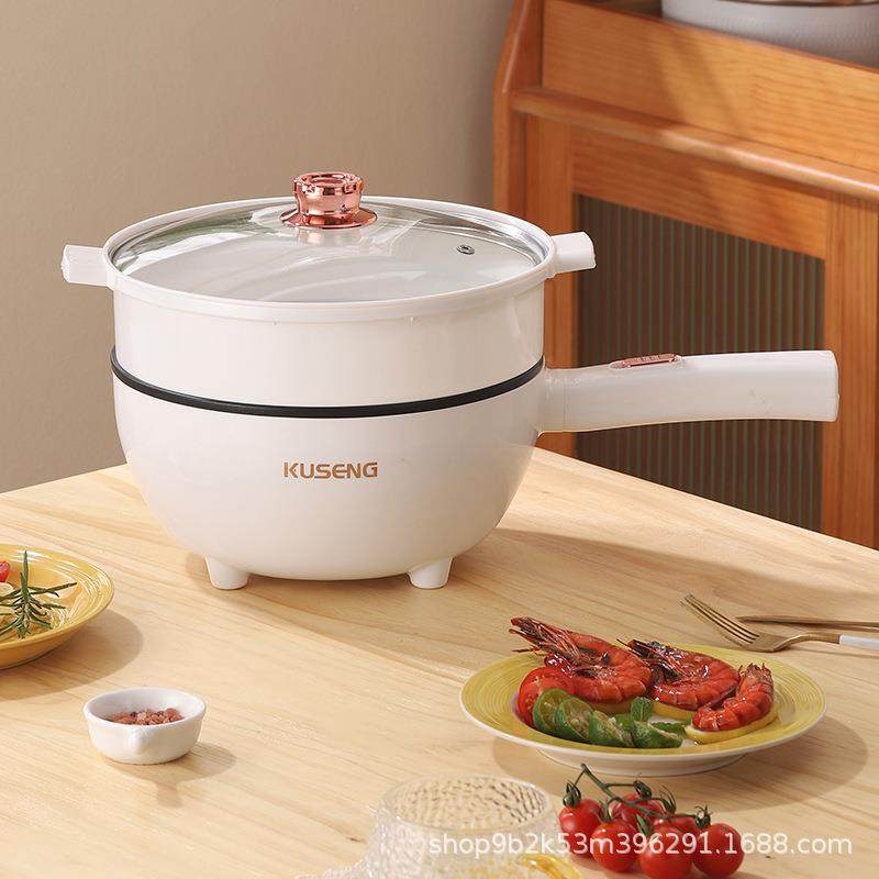 多功能一体式电锅CKF炒菜锅不炒粘锅生宿舍用插电蒸学煮电热家料