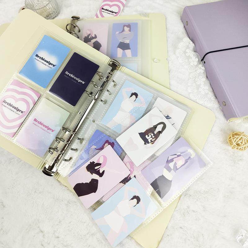 RING卡NOTE537豆专辑小卡收纳夹册活页自爱制3寸4宫格6孔追星册