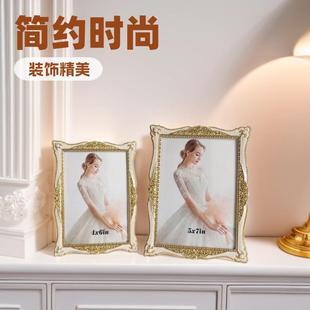 8020滴胶金色金样属相框房板软装 摆台件金属相摆框