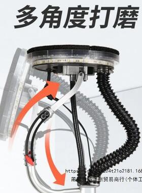 浩达墙面功打磨机软轴电动砂墙壁多机能灯带73121伸缩铁磨墙机纸