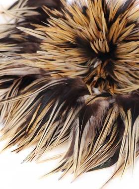 厂家Y银边尖4头-英寸DI羽毛银鸡毛YKY银边尖鸡毛饰6野鸡羽毛