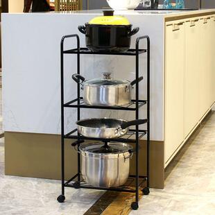 超划JbkqM4zY算厨房置架锅架具子多层家用√收纳放锅架落地转角物