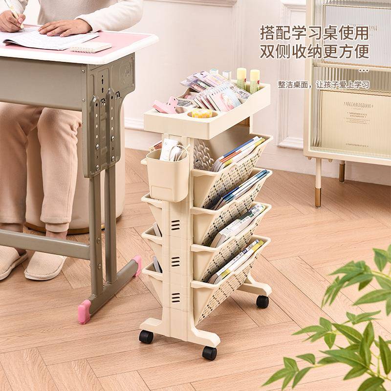 蒙可移书架多层课桌整理置收物架简易收纳书籍动整8381理架皖桌边