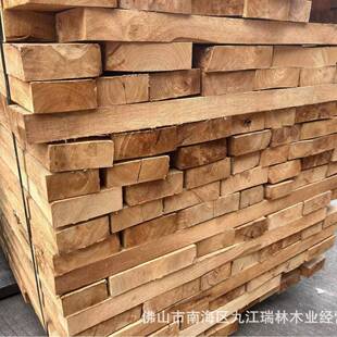 海南橡胶板XRN材木板直拼板橡木毛料木方板实木木板地木海南木材