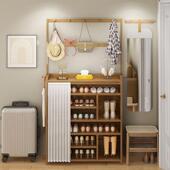 衣帽架鞋 架子升级加租固宿舍出屋门TUU防尘 口柜二多合一层家用鞋