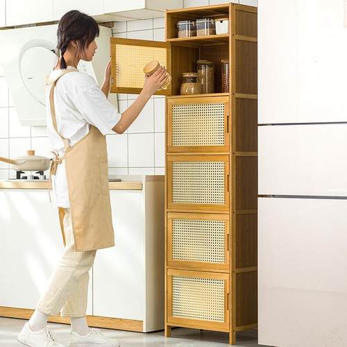 夹缝厨厨房物架整置理架料架子收调纳架房用品餐边柜家用橱柜327C