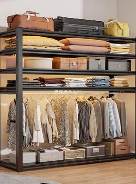 放式衣柜防尘衣橱收纳架公寓出租房架宿舍衣卧ZSJ-APDP室简易挂多
