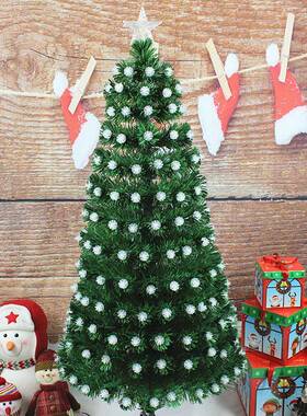 圣诞节装饰装扮1.2、151.8、2.1米松果黄暖白灯发光光.纤大松果暖