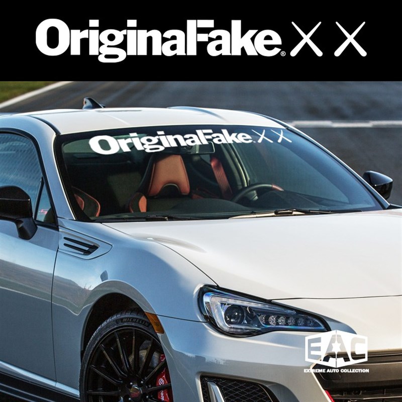 Originafake KAWS挡风玻璃贴纸反光拉花HF前后档贴横汽车改装车贴