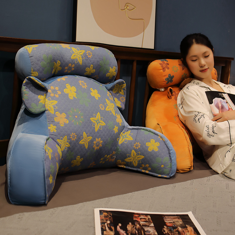 三层纱床头靠垫软包护腰靠枕大靠背沙发抱枕床靠枕头床上看书秋冬