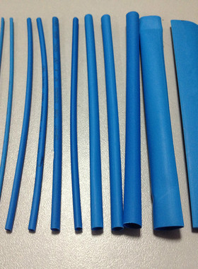 蓝色热缩管绝缘管 UL环保阻燃1/2/3//5//10//20mm整卷
