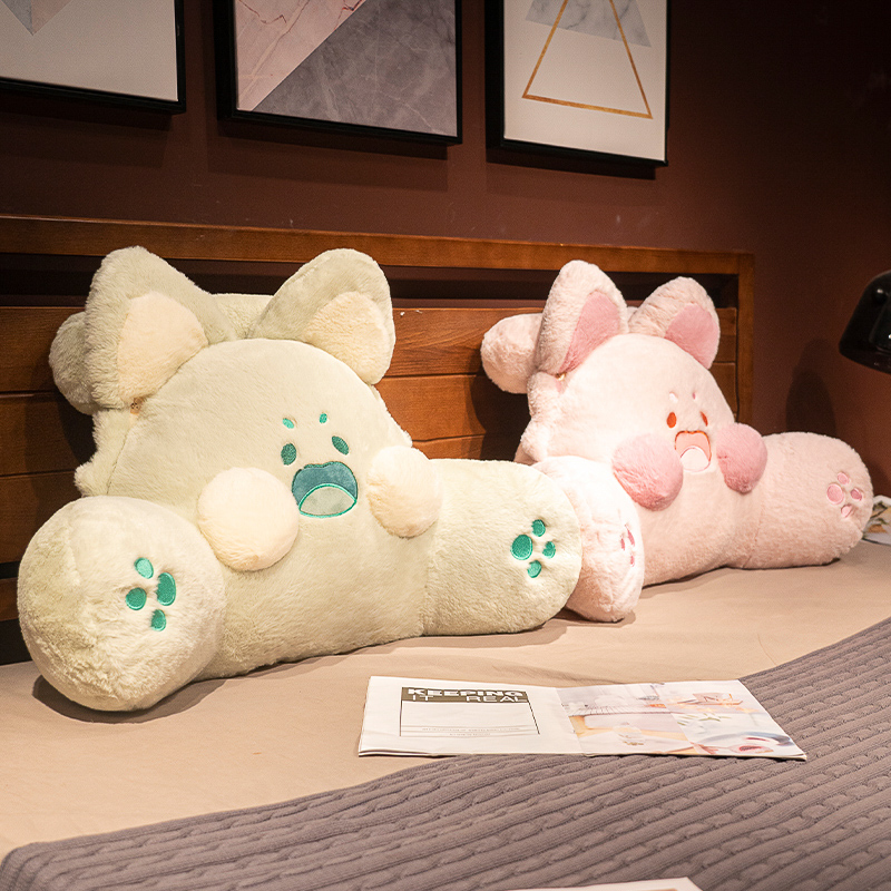 嘟嘟喵玩偶抱枕女生睡觉小猫咪公仔毛绒布娃娃床上靠垫大靠枕