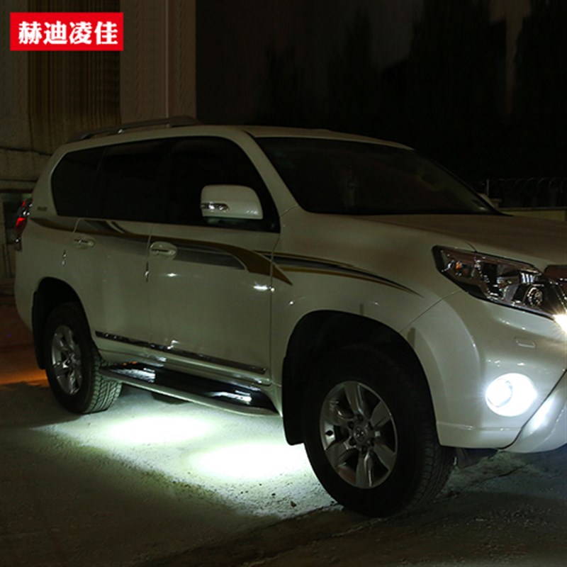 10-22普拉多踏板灯霸道改装迎宾灯氛围灯照地车底盘灯免破线