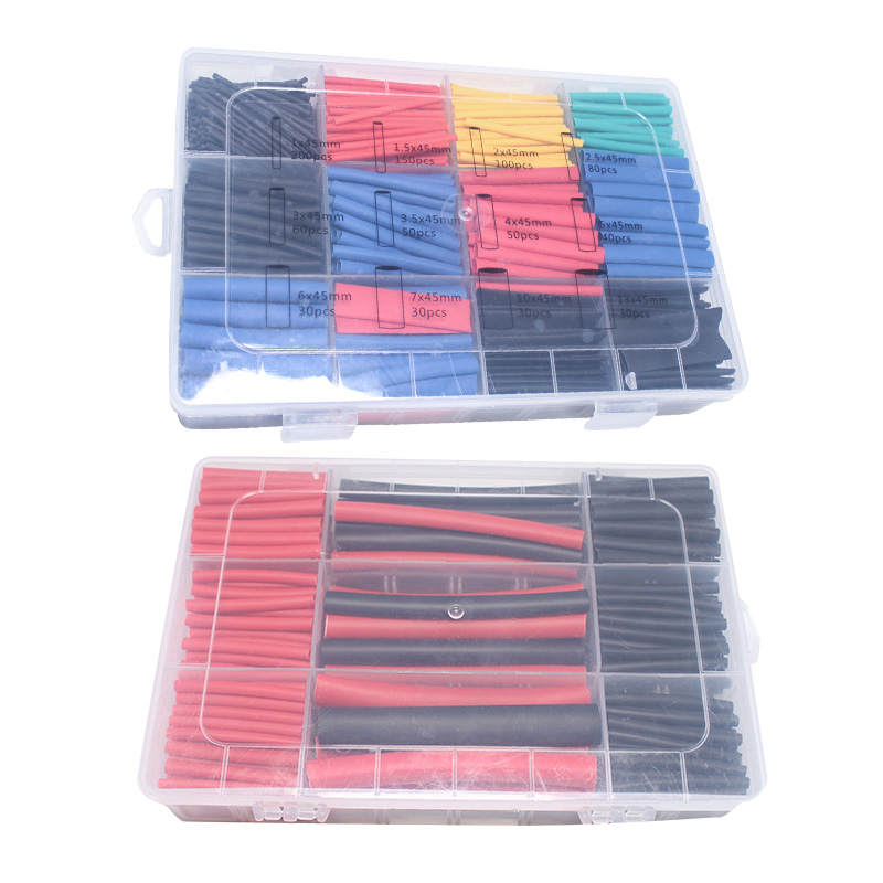 3倍热缩管 免压焊锡环收缩管绝缘管电子线材接线端子修复盒装