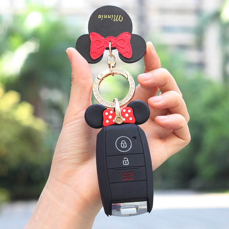 适用于起亚K2奕智跑K5K3S卡通硅胶KX1现代索八钥匙包壳扣可爱女