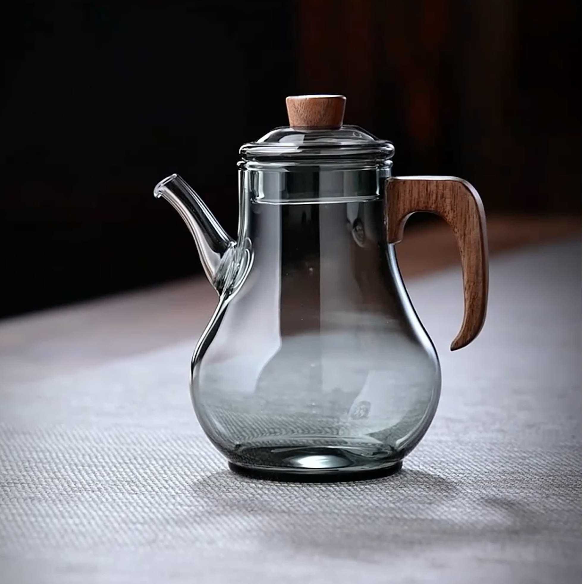全度仿宋玻璃执壶迷你小茶壶内置滤网一人用单壶泡茶器耐高温茶具