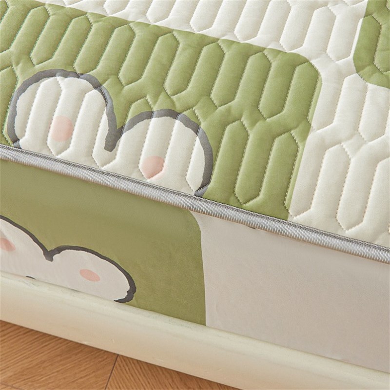 可机洗的冰丝凉席单件床笠床罩床垫防滑床单夏季冰丝乳胶保护罩