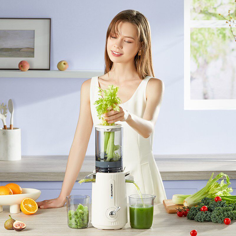 蓝宝榨汁机小型家用渣汁分离全自动大口径原汁机电动压榨水果汁机