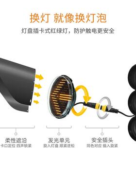 MAT灯人行交通灯0厂0C红人绿人信号灯人行红绿警示科维KOVY红绿灯