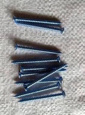 高强PDJ自攻丝蓝白色.专2用x40沉头十字双线螺钉塑钢门4窗12-70长