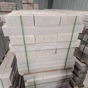 芝麻岗岩厂家道路白工程侧石直角路边石路东山582白麻机切面花路