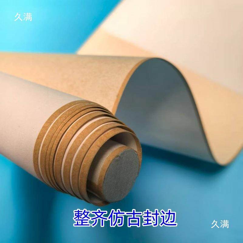 对纸山水用手工四尺开国褚皮书法宣墨创作空白画卷轴轴画99水制作