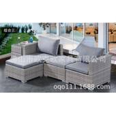 收纳节省空间藤T沙发户休闲组T642合4室内外外阳台酒店藤编沙发椅