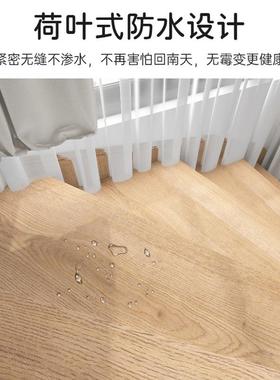 板强化复合木楼梯踏步灰色橡木色家用更馨温舒适复合木楼梯QRT中