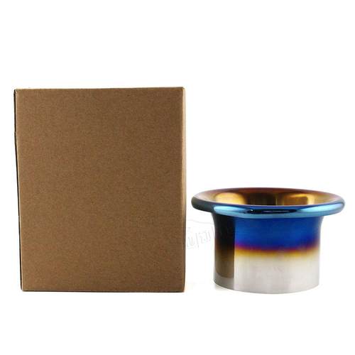 汽车改装通用烤蓝进风气叭口喇进气741口改装不风锈钢口改装大风